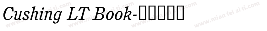Cushing LT Book字体转换